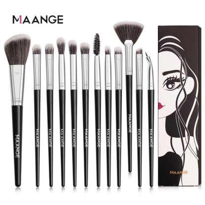 MAG51041 Premium - 12 st. exklusiva Make-up / sminkborstar av Bästa Kvalité
