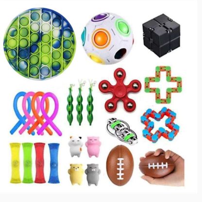 PRO 24st Fidget Pop it Toys Set pack för barn och vuxna