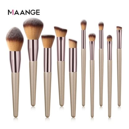 MAG5773 Premium - 10 st. exklusiva Make-up / sminkborstar av Bästa Kvalité