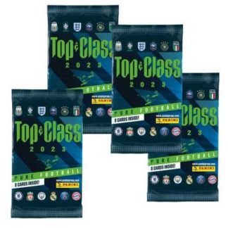 Fotbollskort - Panini Top Class 2023 - 4 Paket (Totalt 32 kort) Orginal