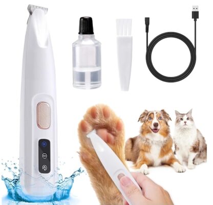 Pet Micro Precision Trimmer, 2024 Ny Uppgradering Hundtass Trimmer med LED-ljus